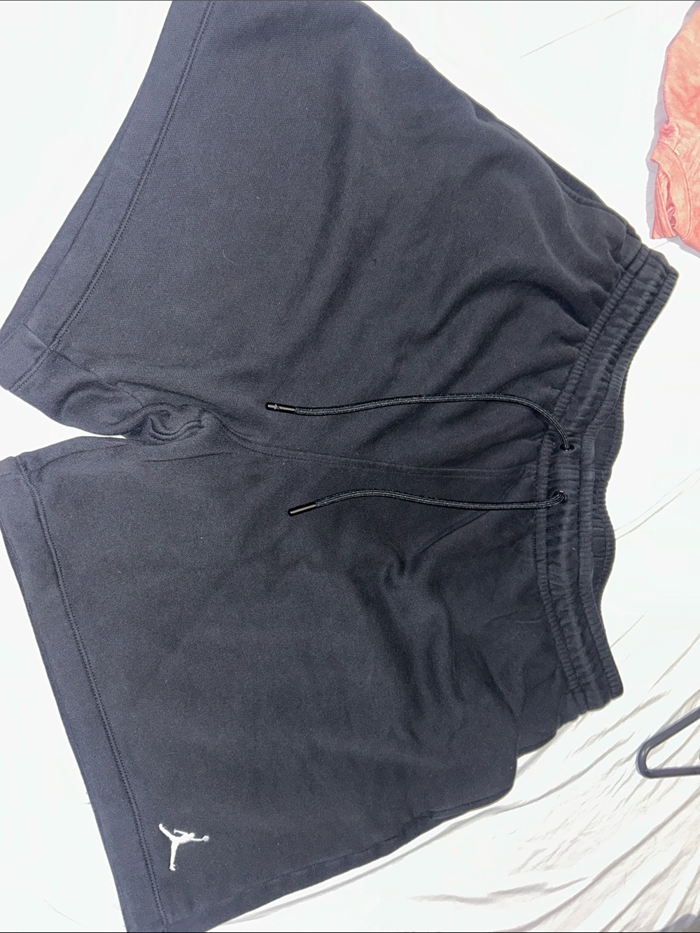 Jordan’s Black Men's Athletic Drawstring Shorts